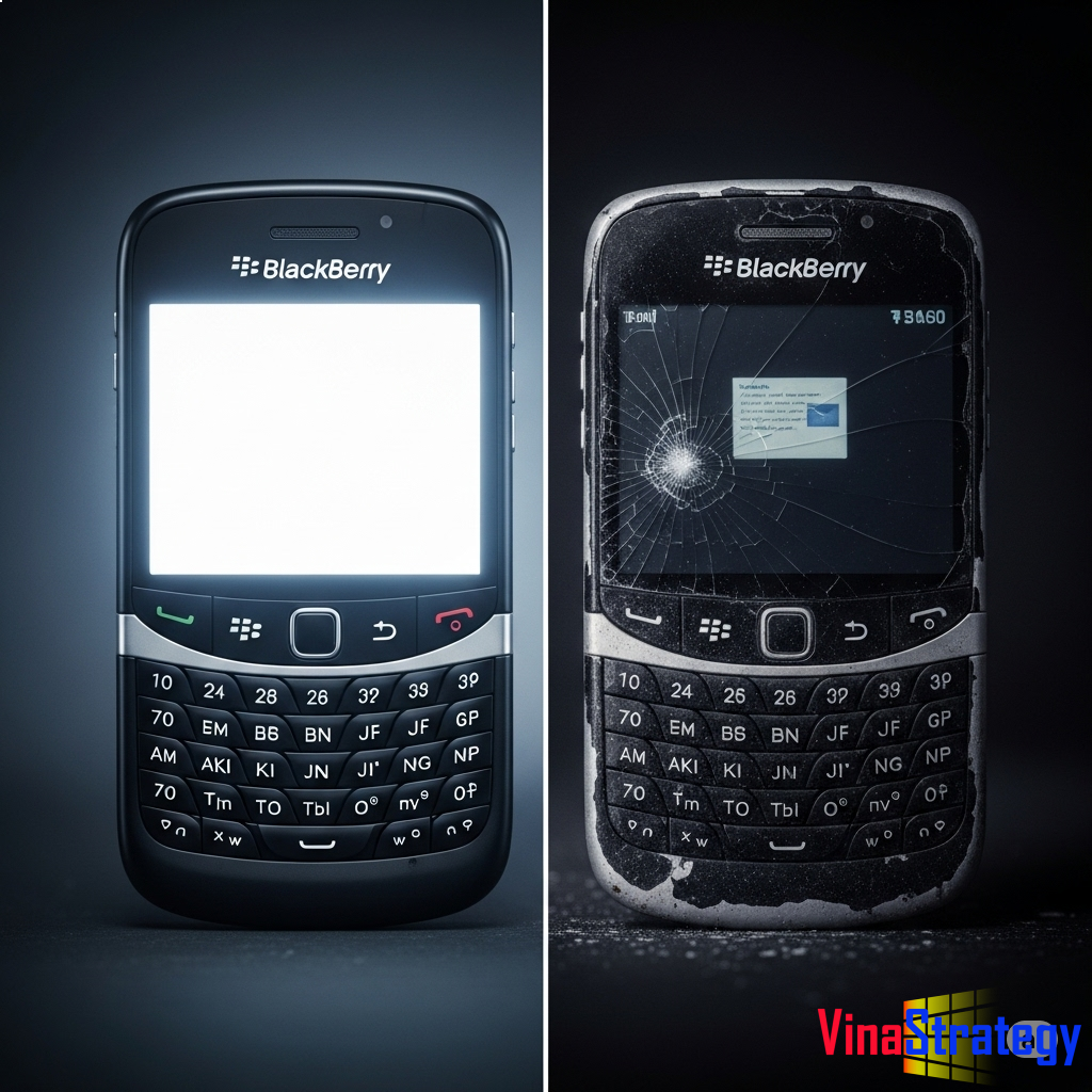 BlackBerry Từ biểu tượng đến cú trượt dài lãng quên
