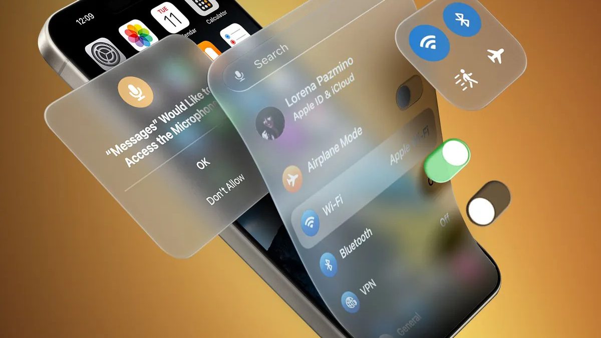 iOS26 thay đổi thiết kế từ phẵng đến 3D